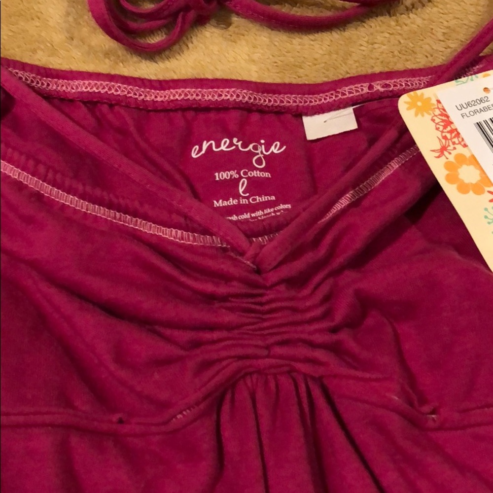 Energie pink strapless top - Picture 5 of 10